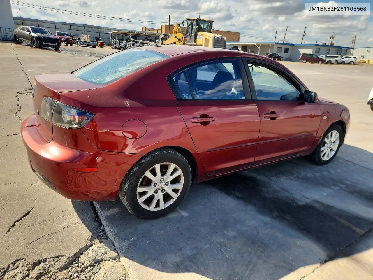 2008 MAZDA 3 VIN JM1BK32F281105568 — фото 3