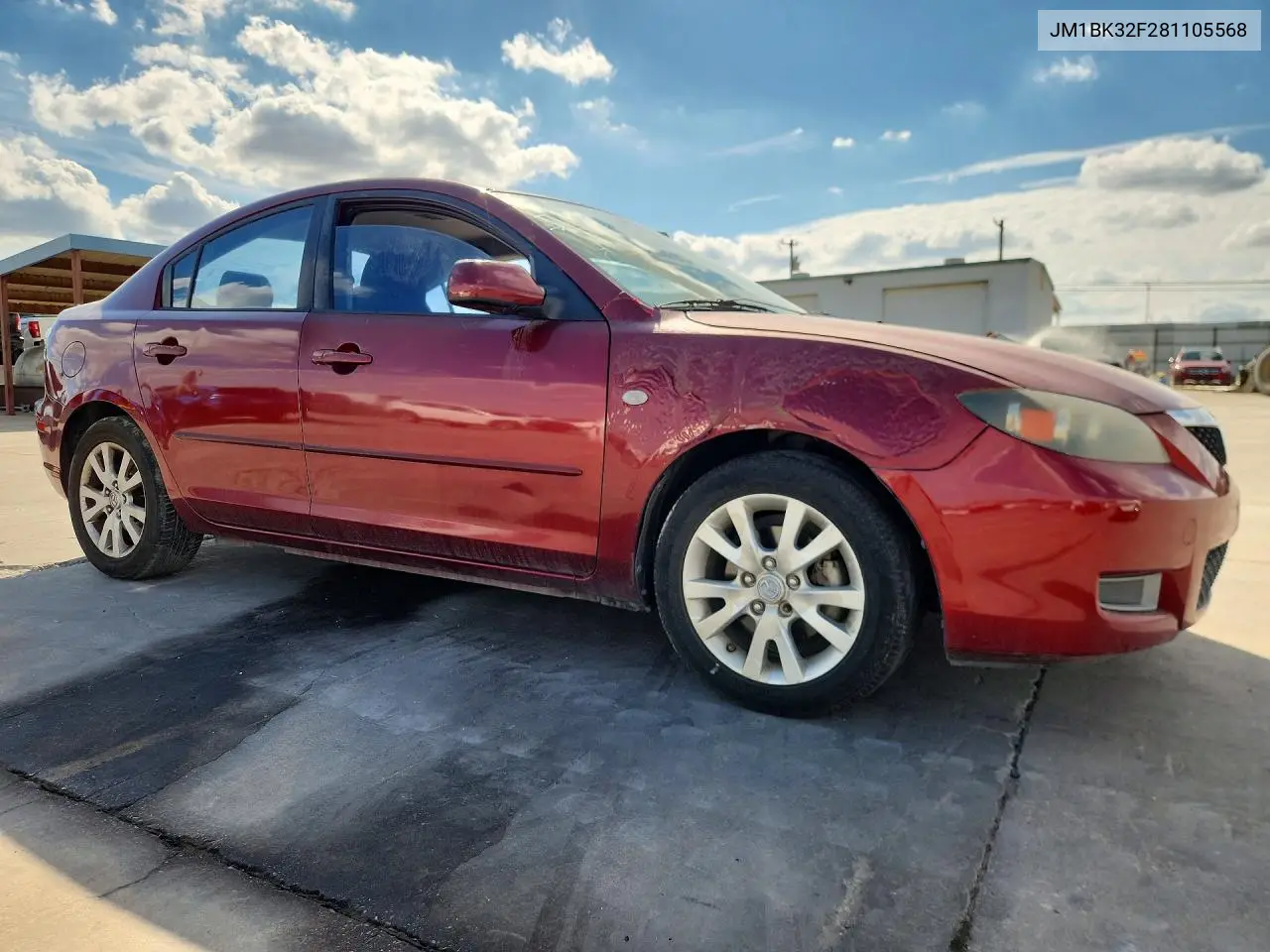 2008 MAZDA 3 VIN JM1BK32F281105568 — фото 4