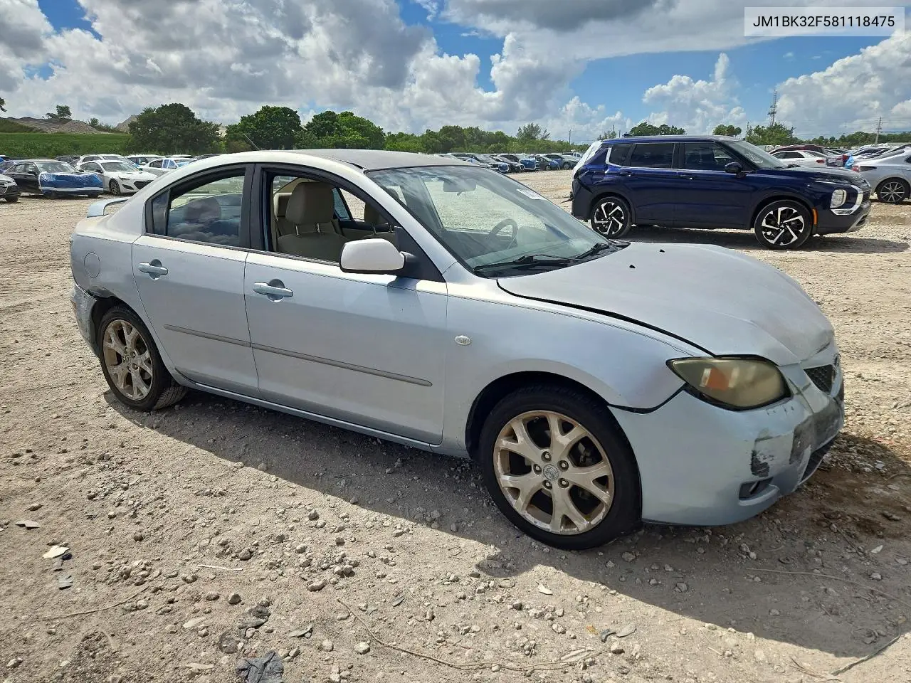 2008 MAZDA 3 VIN JM1BK32F581118475 — фото 4