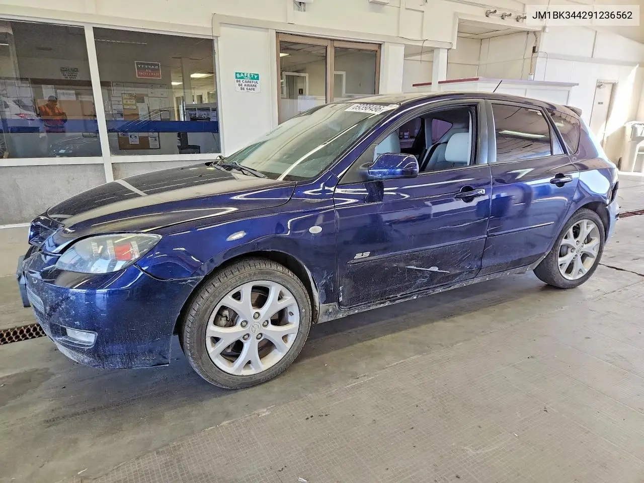 MAZDA 3 2009, VIN JM1BK344291236562