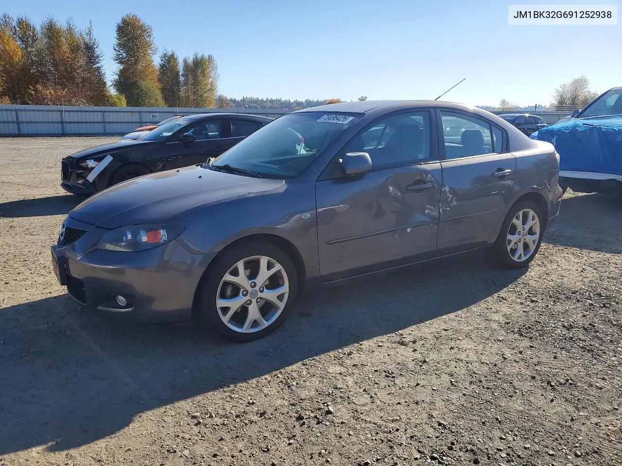 MAZDA 3 2009, VIN JM1BK32G691252938