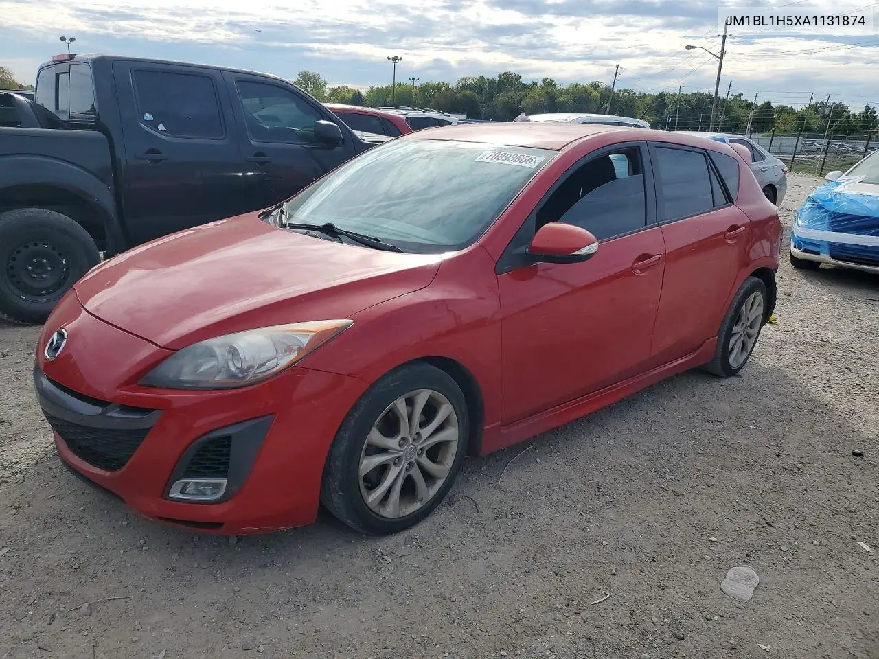 MAZDA 3 2010, VIN JM1BL1H5XA1131874