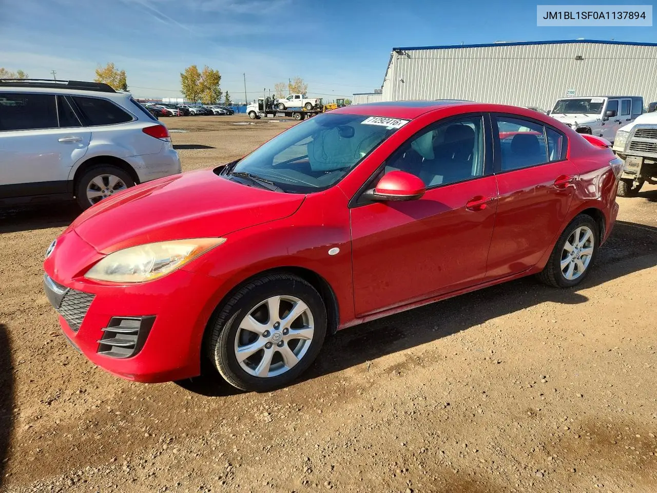 MAZDA 3 2010, VIN JM1BL1SF0A1137894