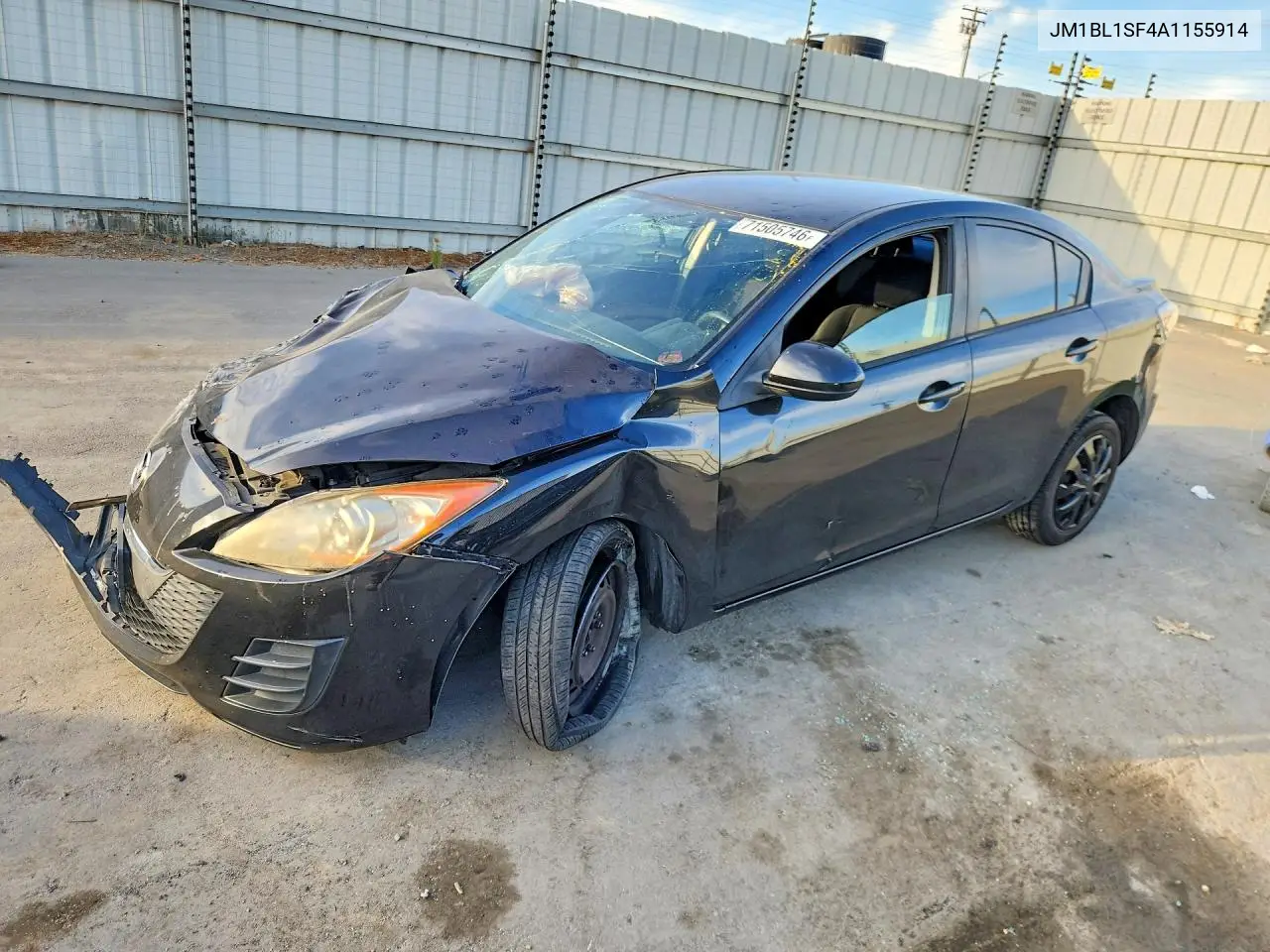 MAZDA 3 2010, VIN JM1BL1SF4A1155914