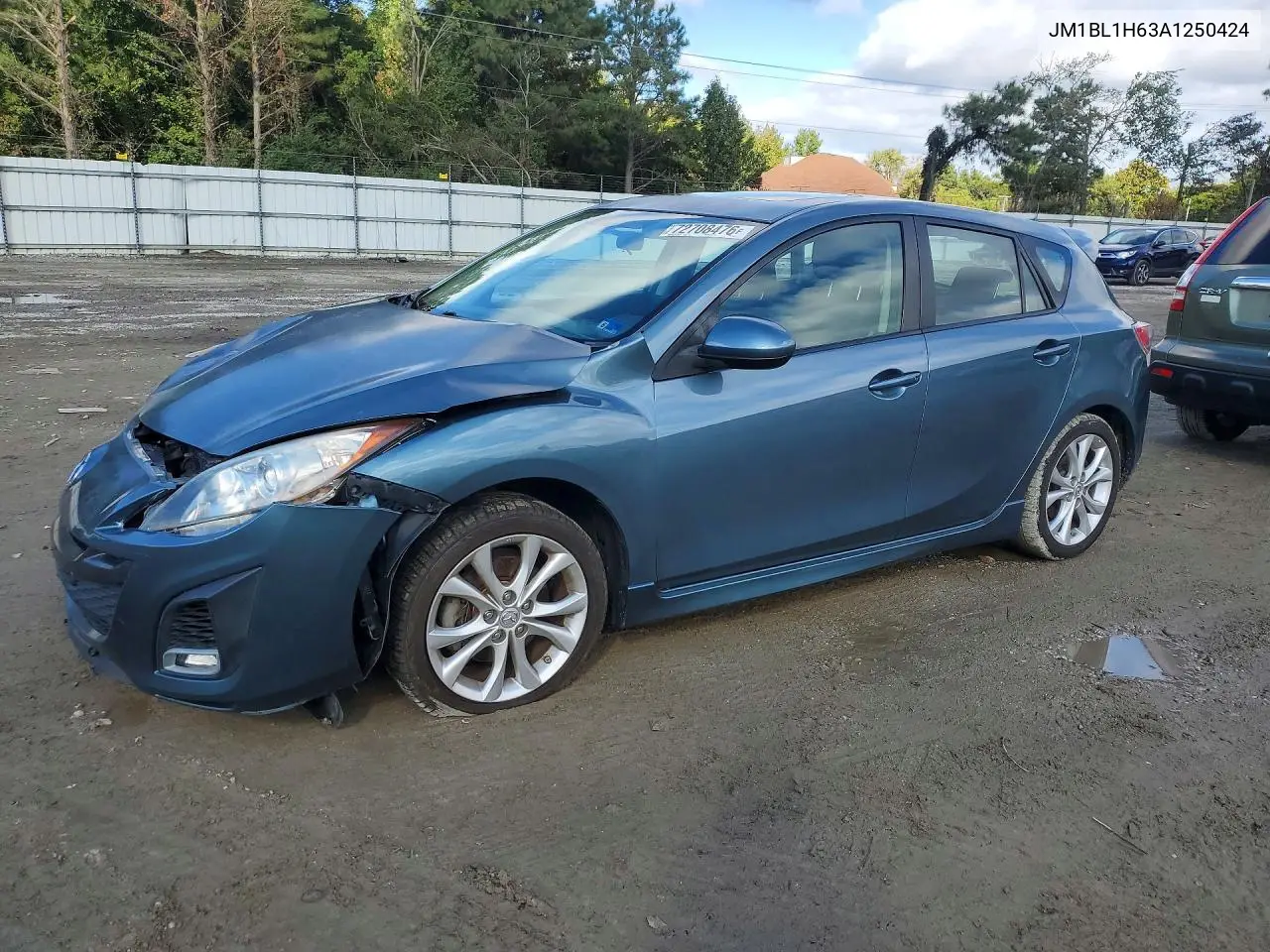 MAZDA 3 2010, VIN JM1BL1H63A1250424