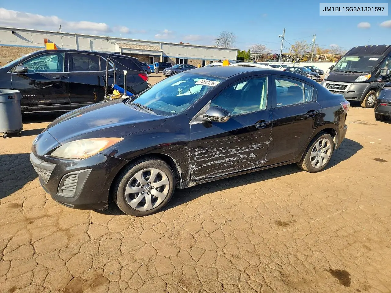 MAZDA 3 2010, VIN JM1BL1SG3A1301597