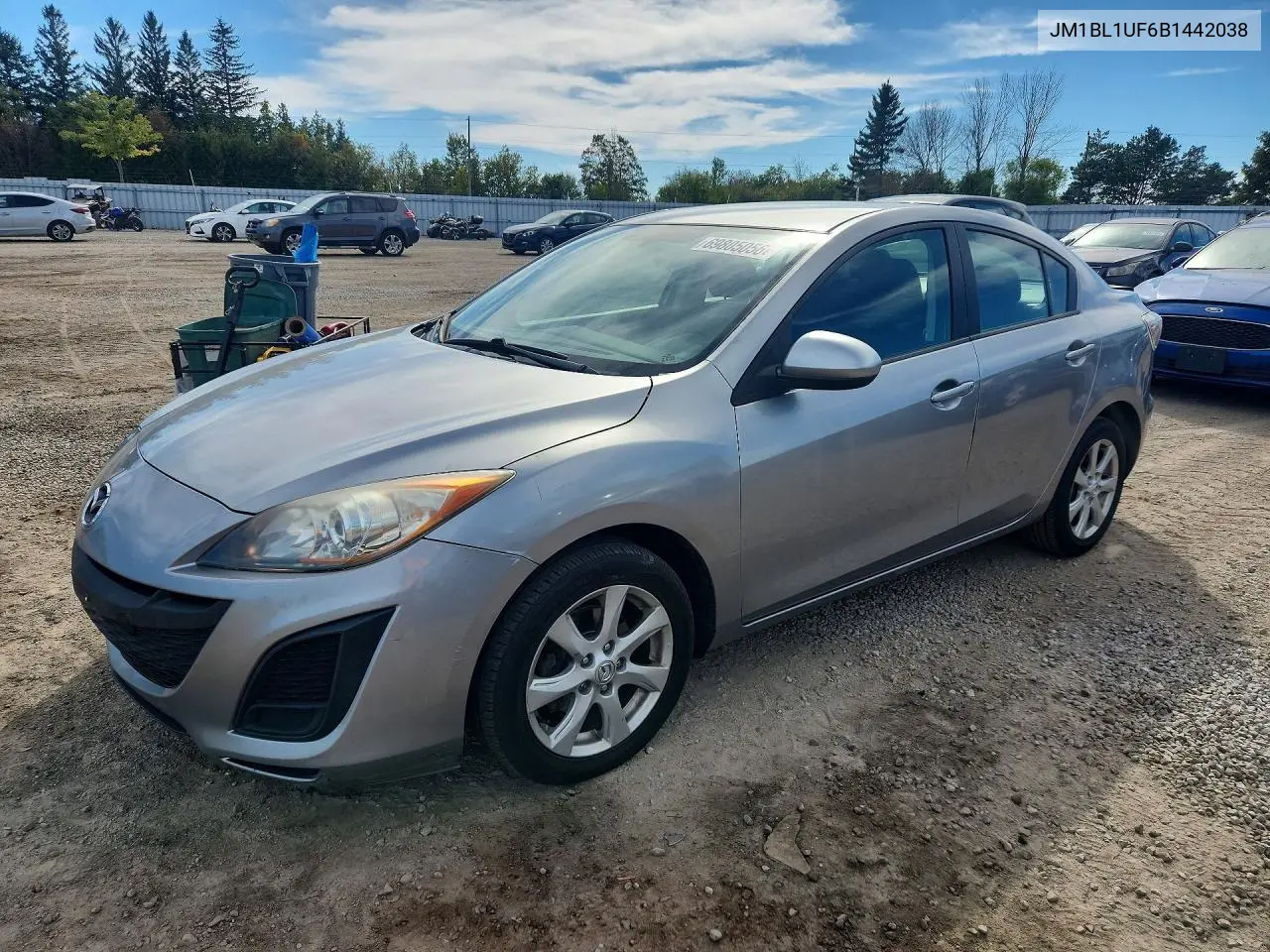 MAZDA 3 2011, VIN JM1BL1UF6B1442038