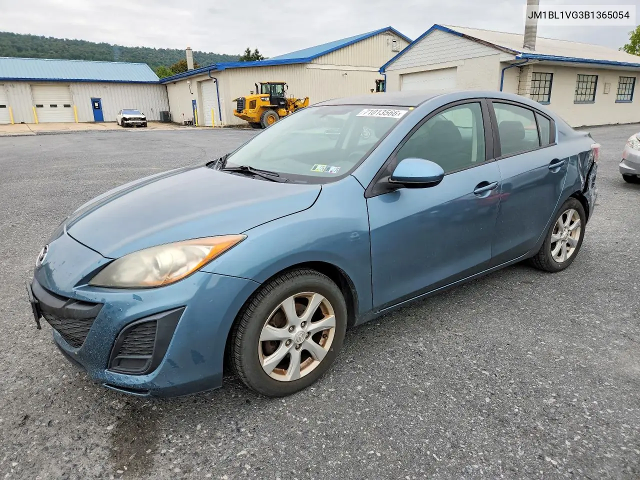MAZDA 3 2011, VIN JM1BL1VG3B1365054