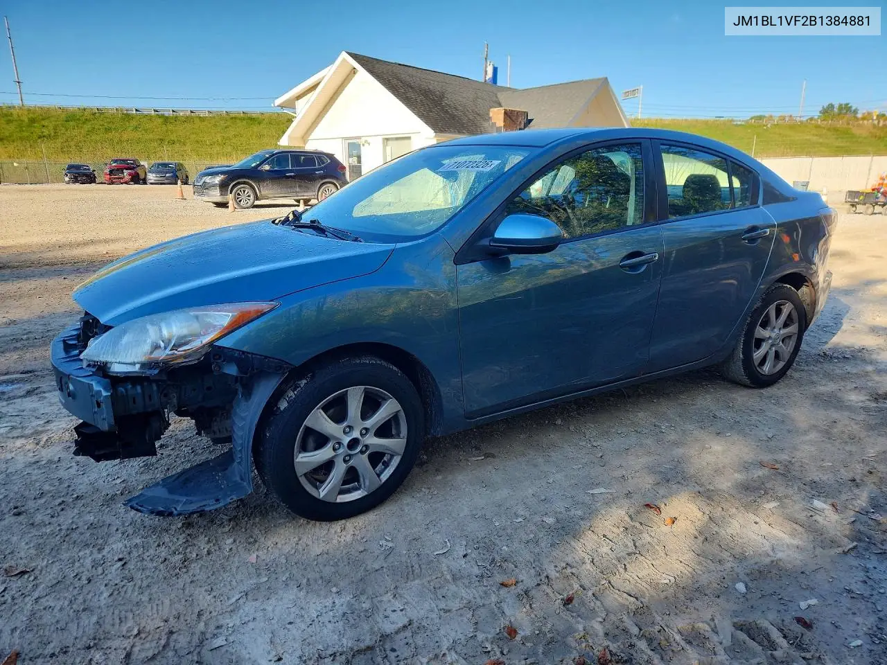MAZDA 3 2011, VIN JM1BL1VF2B1384881