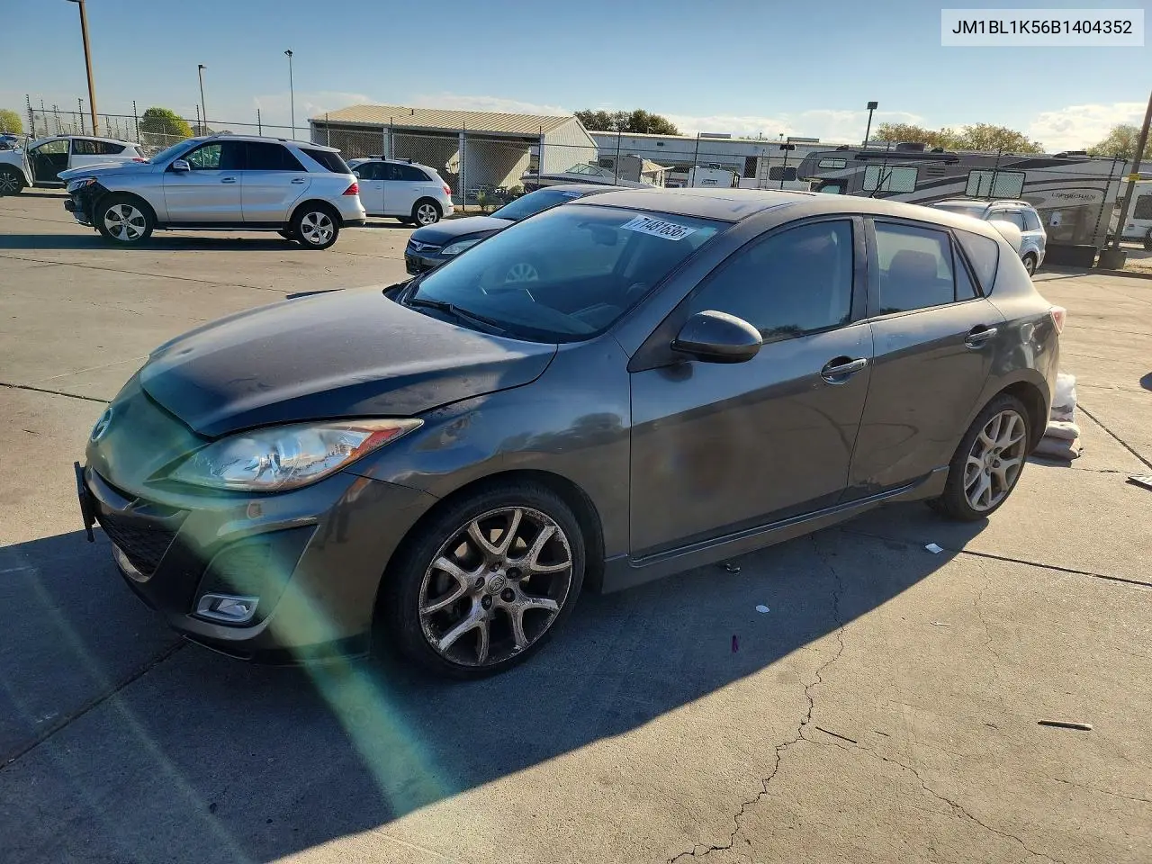 MAZDA 3 2011, VIN JM1BL1K56B1404352