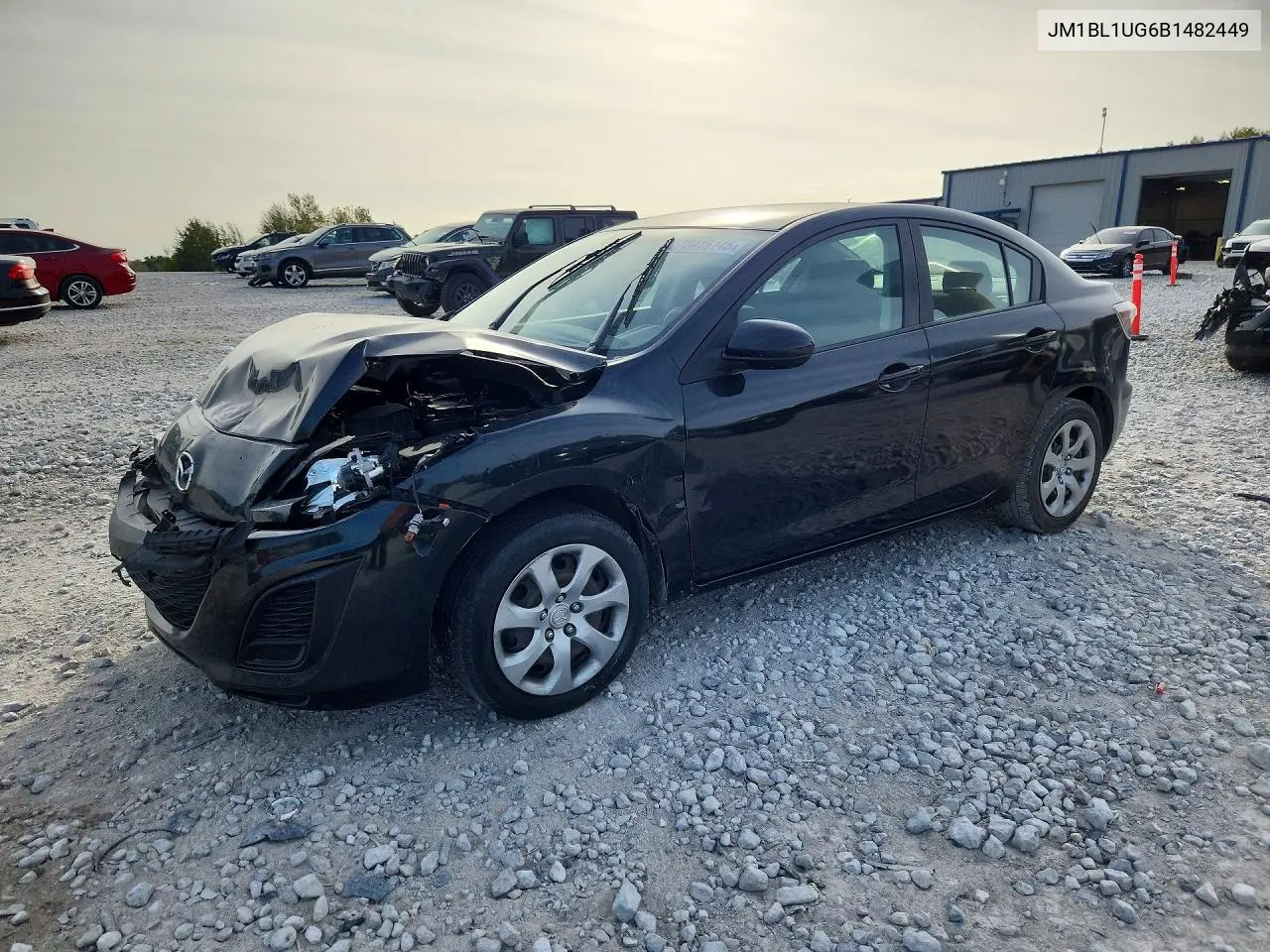 MAZDA 3 2011, VIN JM1BL1UG6B1482449