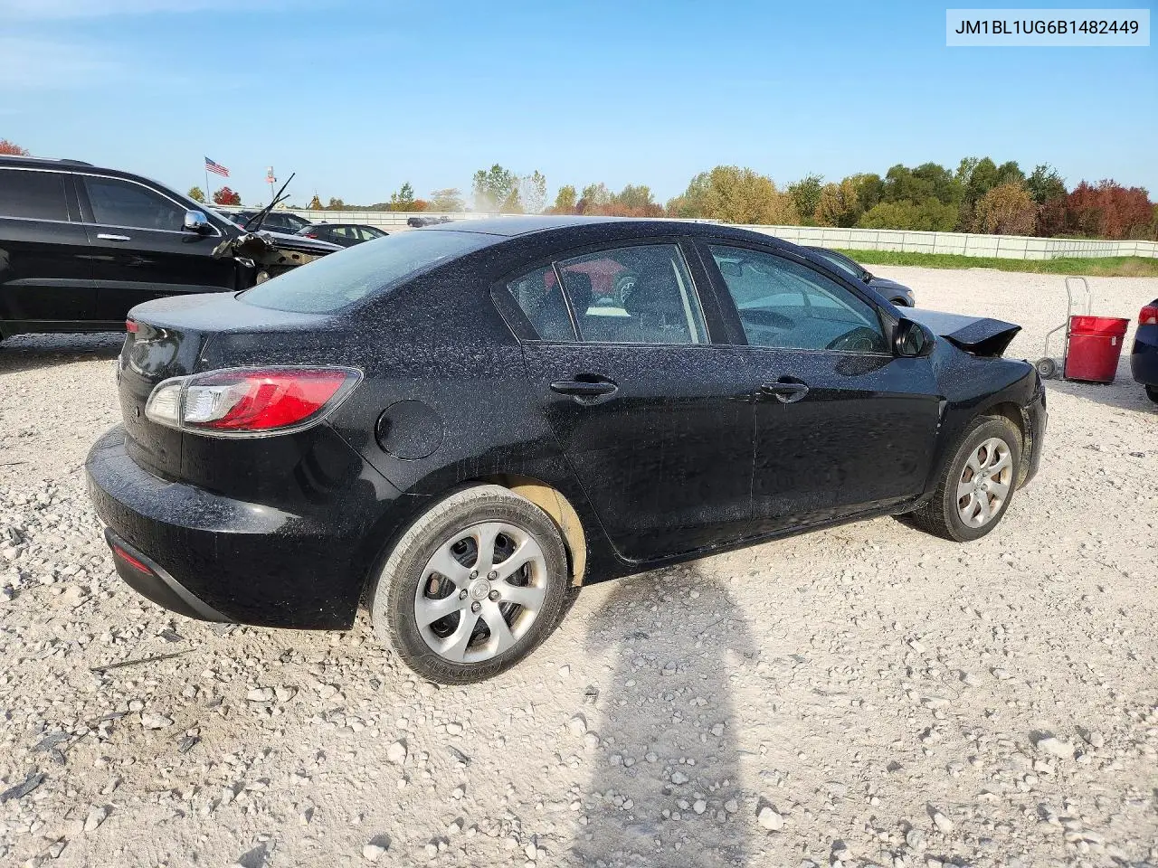 2011 MAZDA 3 VIN JM1BL1UG6B1482449 — фото 3