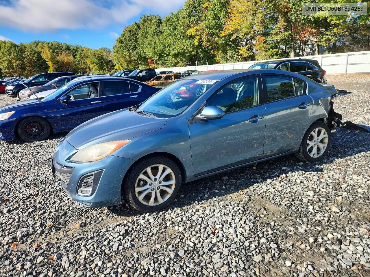 MAZDA 3 2011, VIN JM1BL1U60B1394259