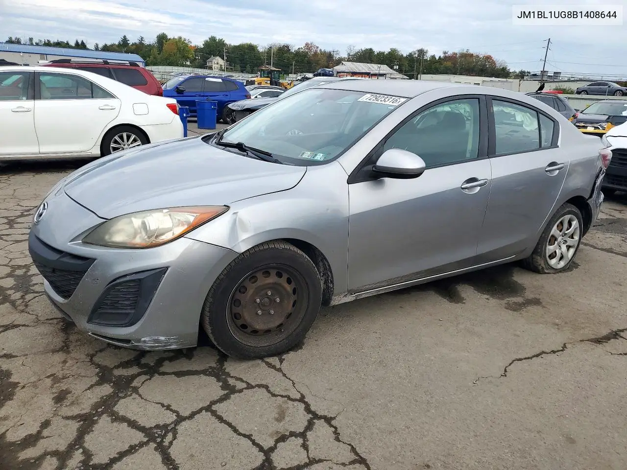 MAZDA 3 2011, VIN JM1BL1UG8B1408644