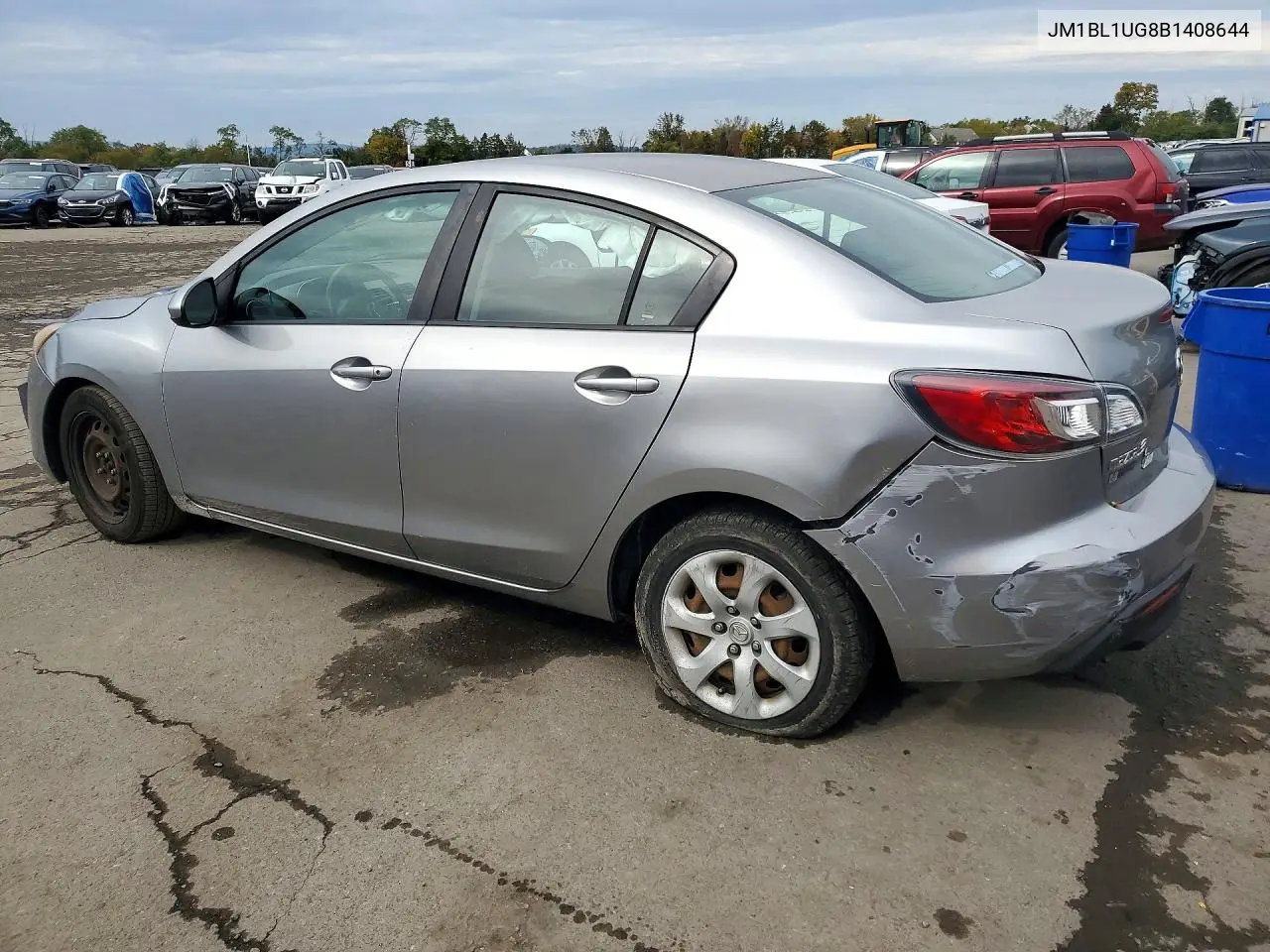 2011 MAZDA 3 VIN JM1BL1UG8B1408644 — фото 2