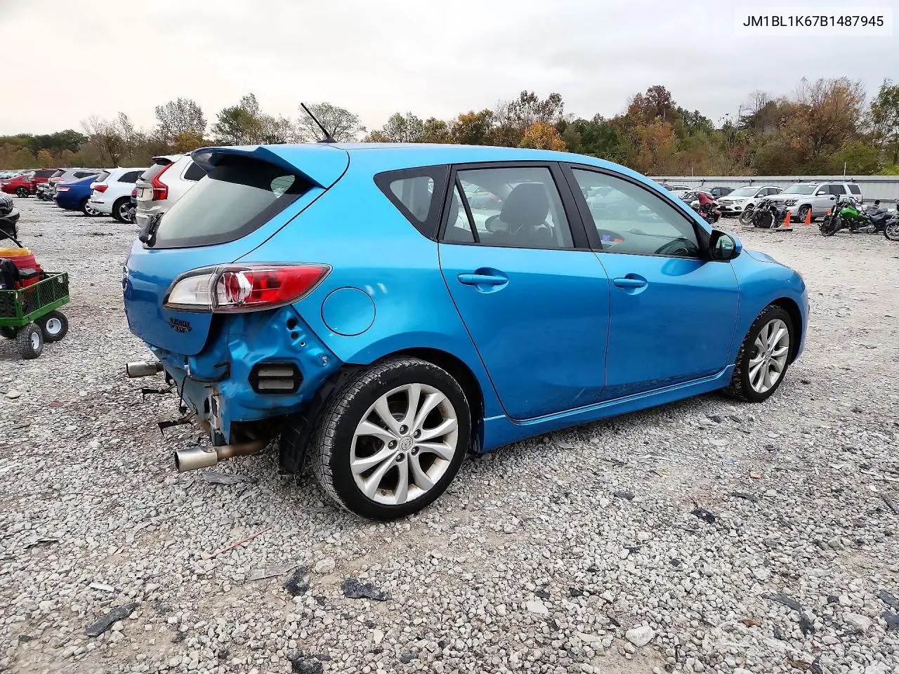 2011 MAZDA 3 VIN JM1BL1K67B1487945 — фото 3