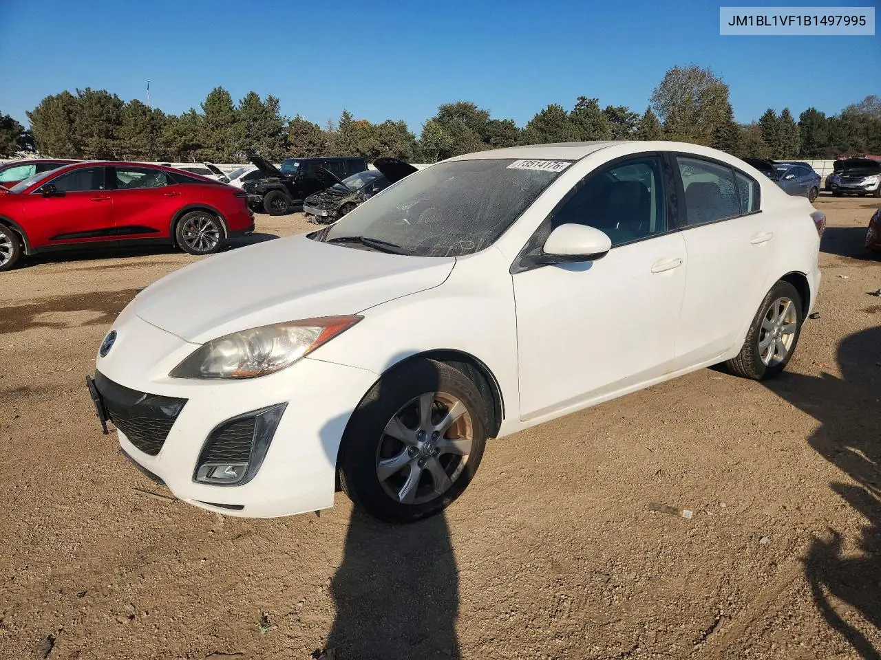 MAZDA 3 2011, VIN JM1BL1VF1B1497995