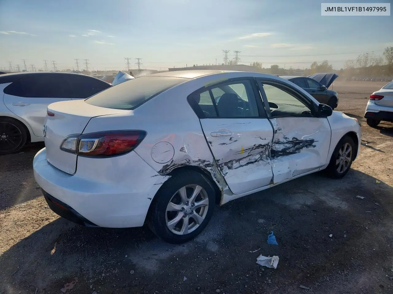 2011 MAZDA 3 VIN JM1BL1VF1B1497995 — фото 3