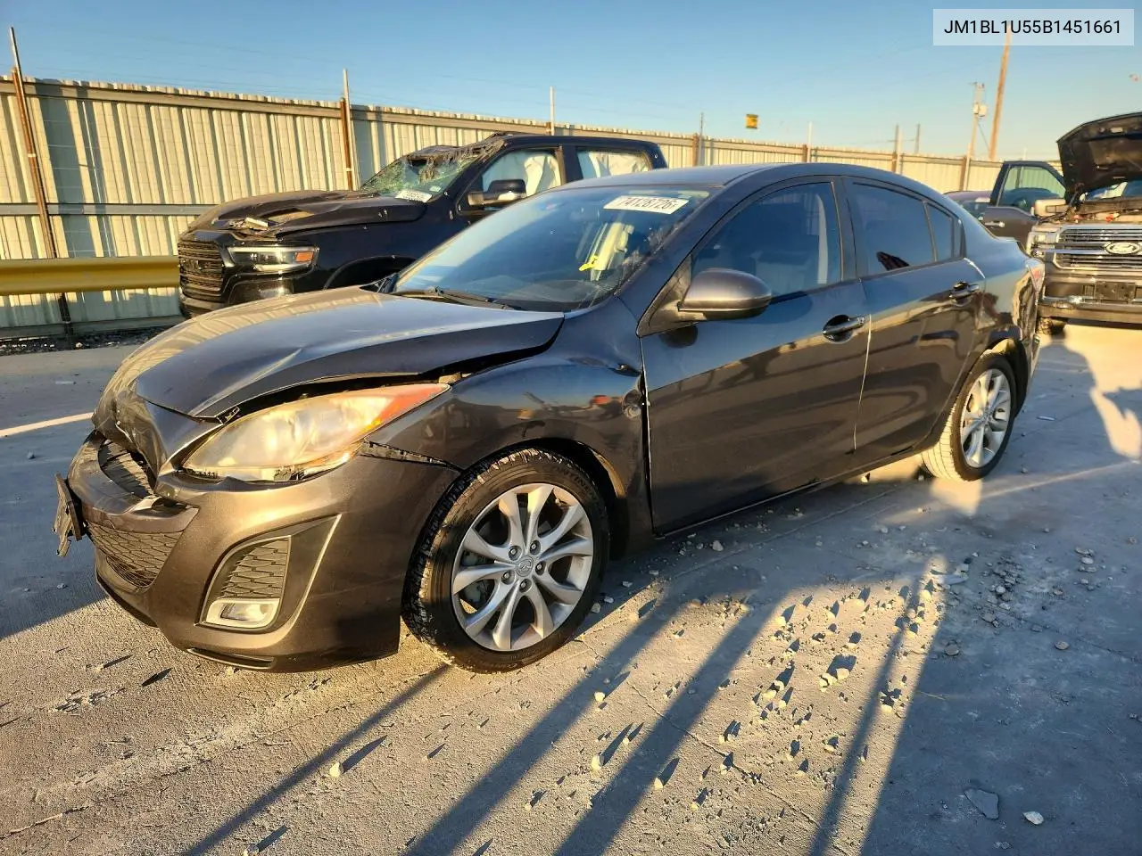 MAZDA 3 2011, VIN JM1BL1U55B1451661