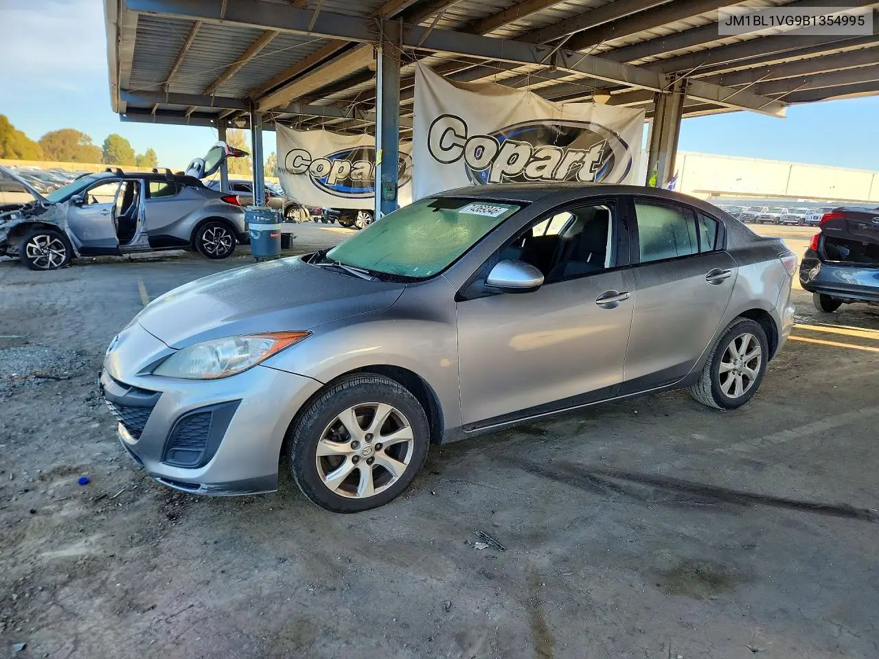 MAZDA 3 2011, VIN JM1BL1VG9B1354995