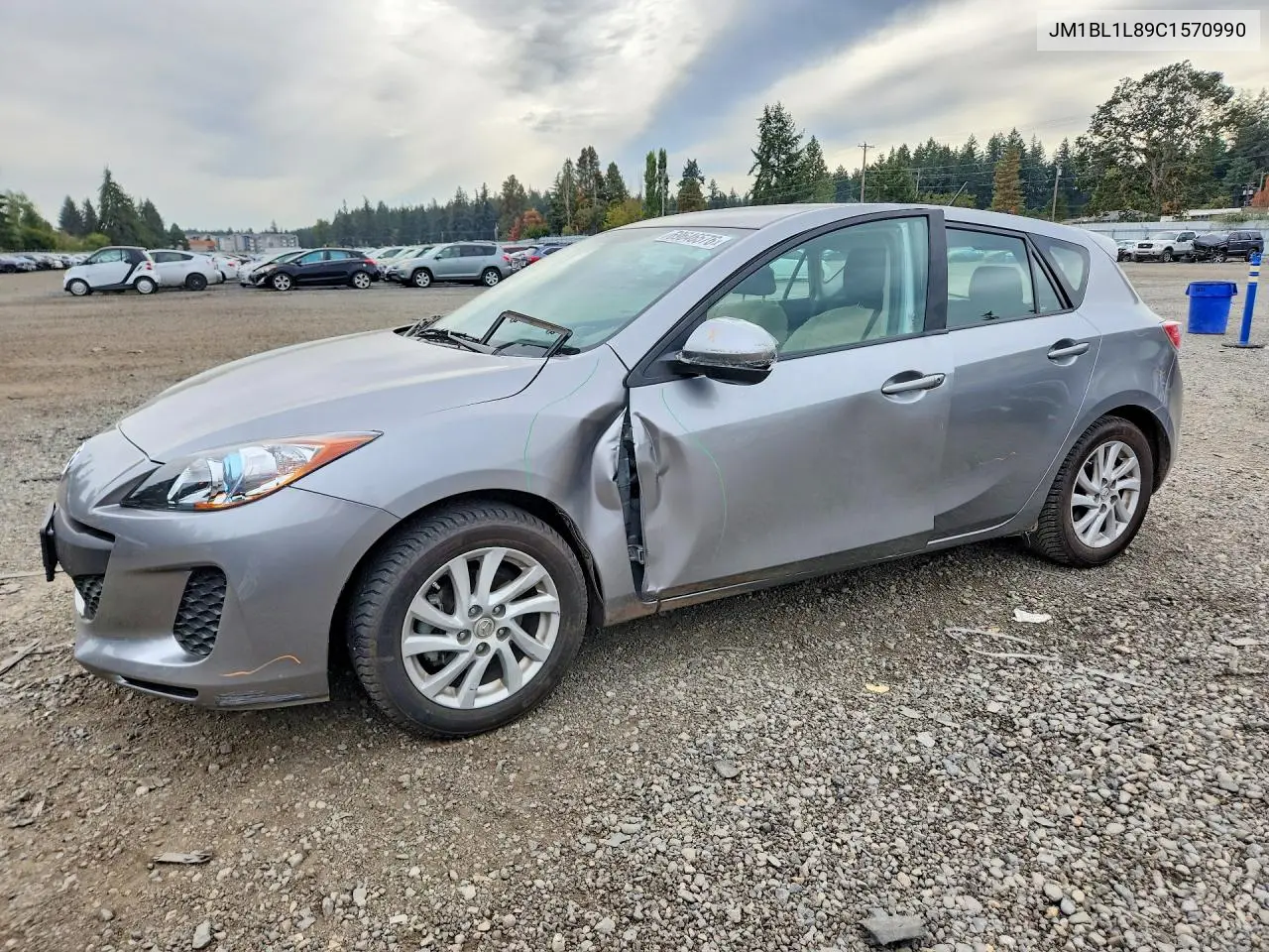 MAZDA 3 2012, VIN JM1BL1L89C1570990