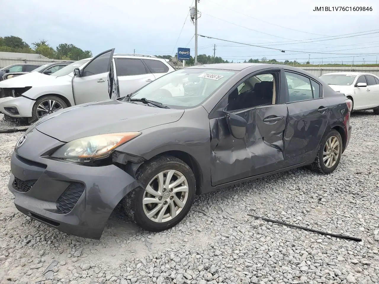 MAZDA 3 2012, VIN JM1BL1V76C1609846