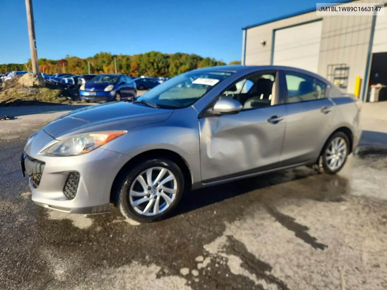 MAZDA 3 2012, VIN JM1BL1W89C1663147