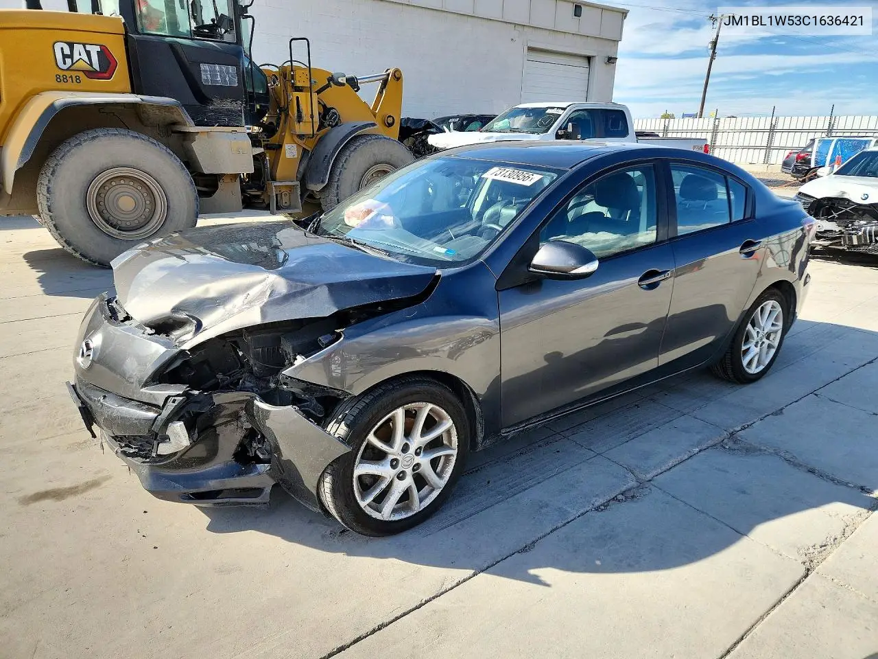 MAZDA 3 2012, VIN JM1BL1W53C1636421