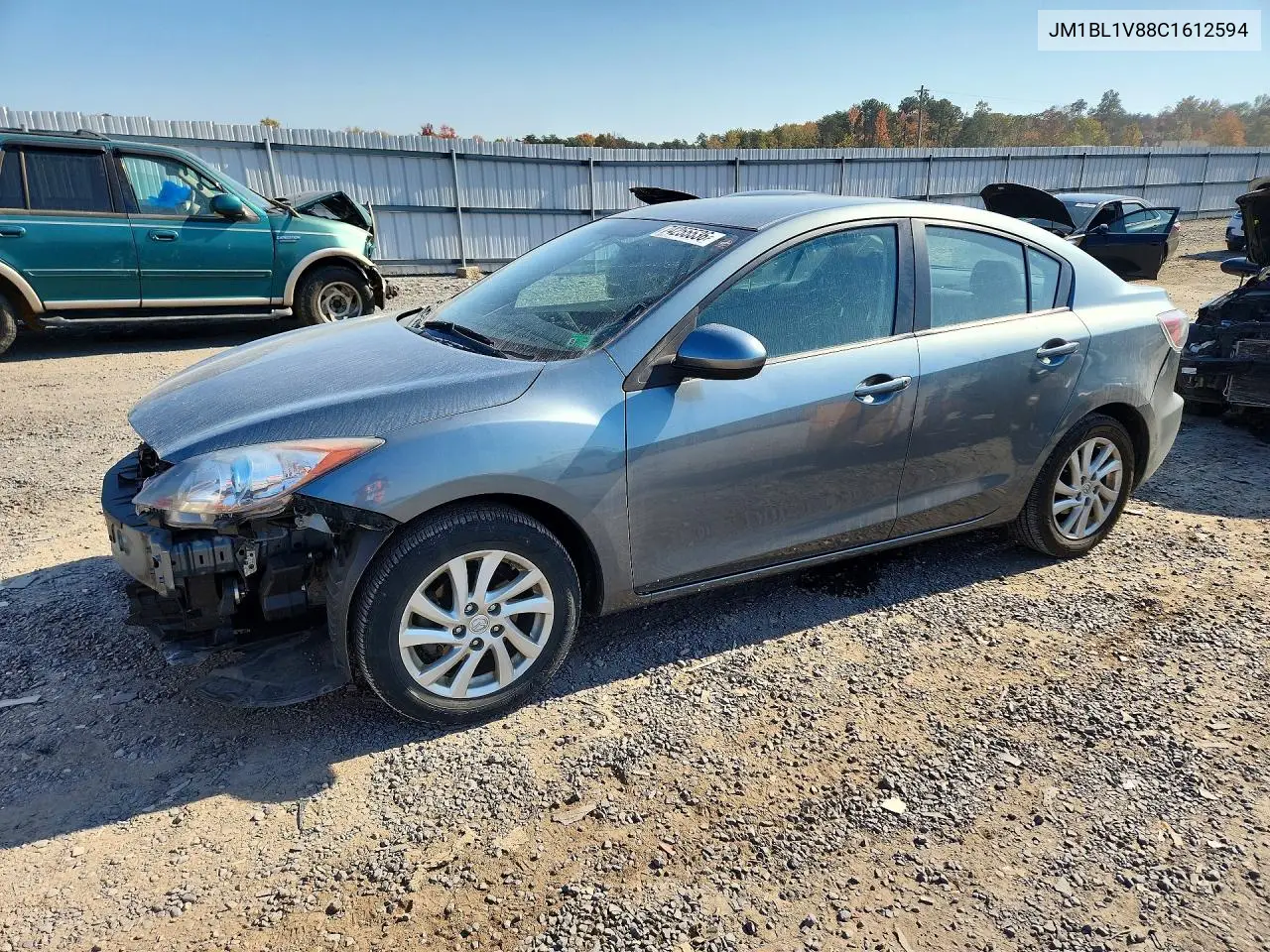 MAZDA 3 2012, VIN JM1BL1V88C1612594