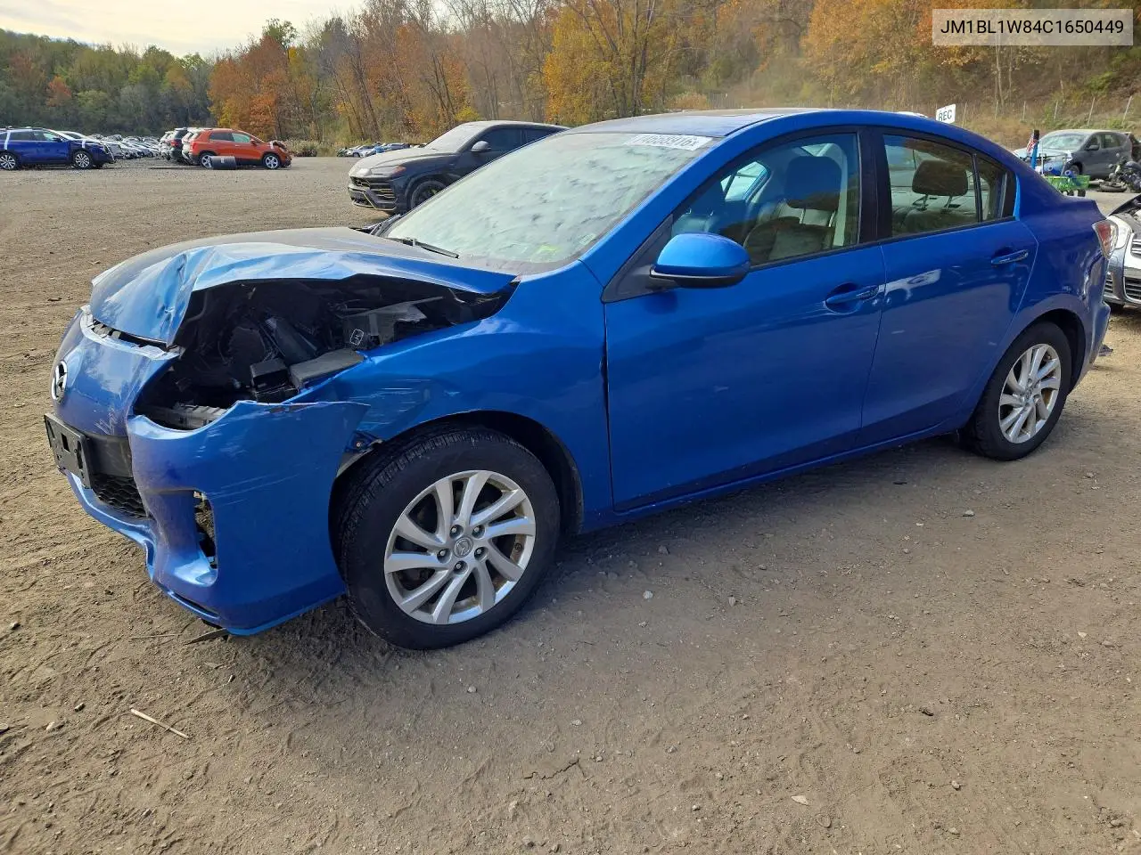 MAZDA 3 2012, VIN JM1BL1W84C1650449