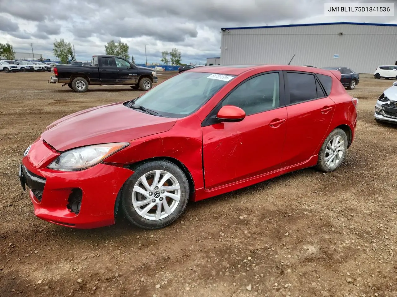 MAZDA 3 2013, VIN JM1BL1L75D1841536