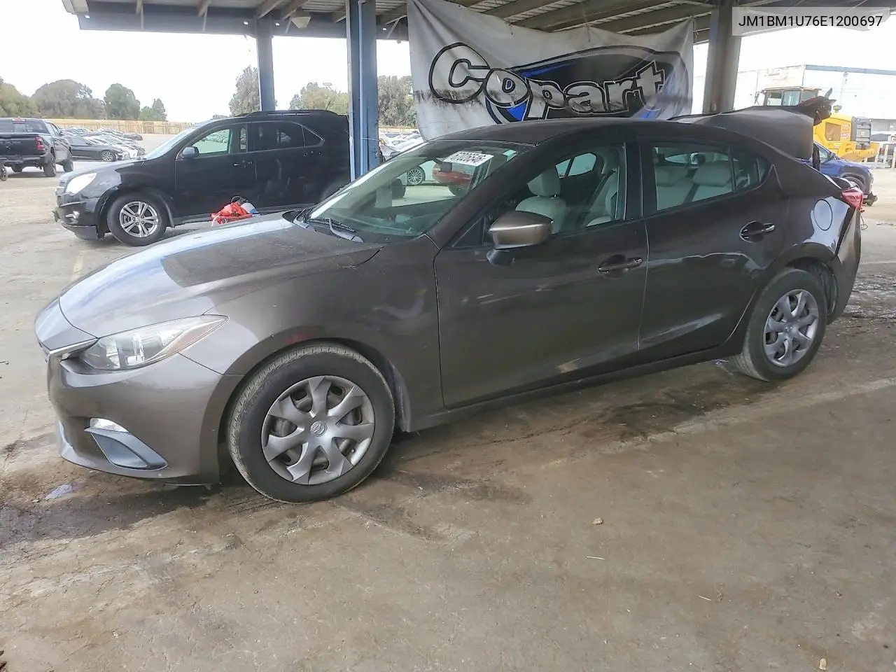 MAZDA 3 2014, VIN JM1BM1U76E1200697
