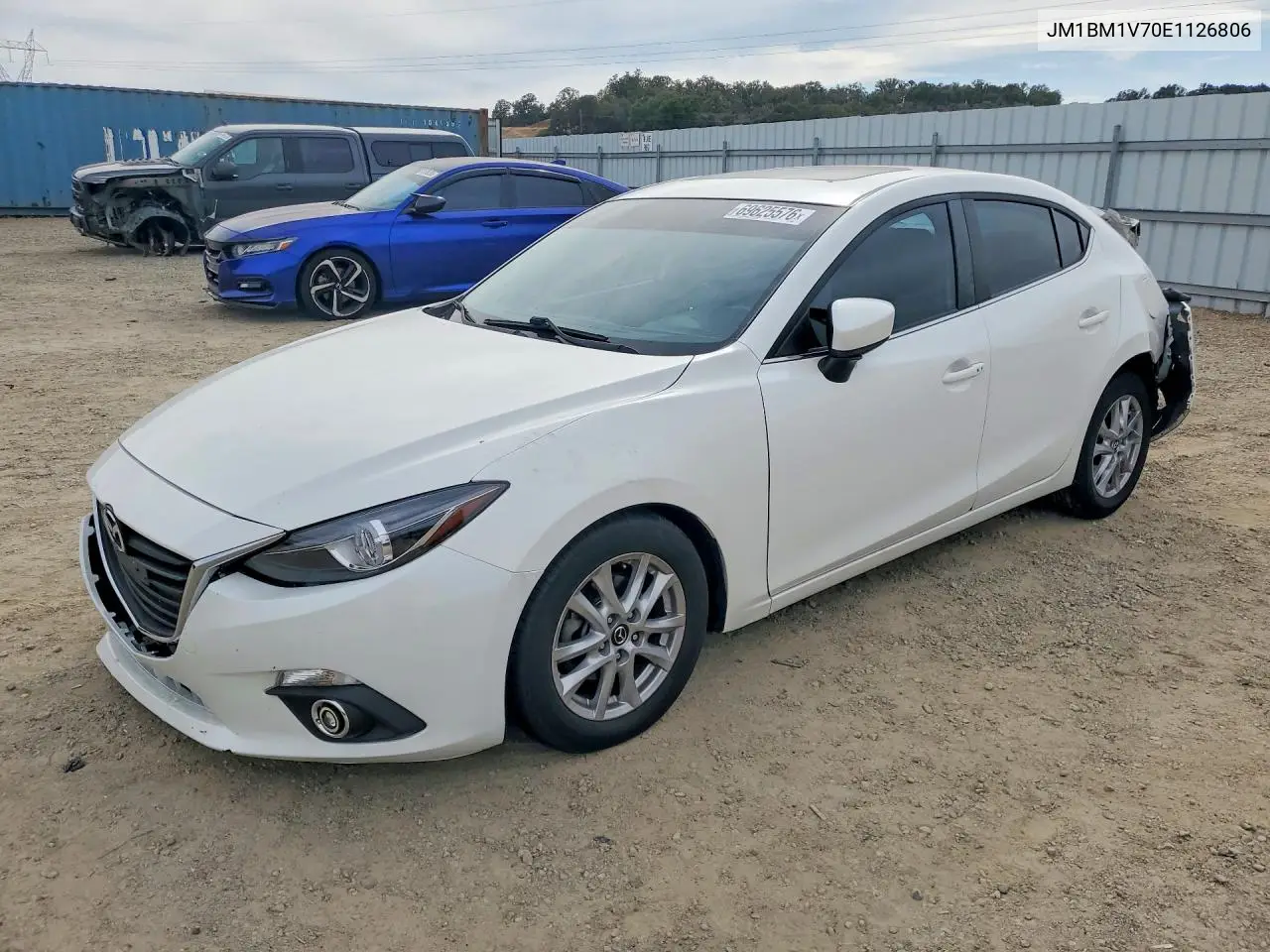 MAZDA 3 2014, VIN JM1BM1V70E1126806