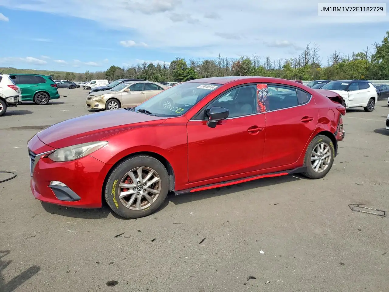 MAZDA 3 2014, VIN JM1BM1V72E1182729