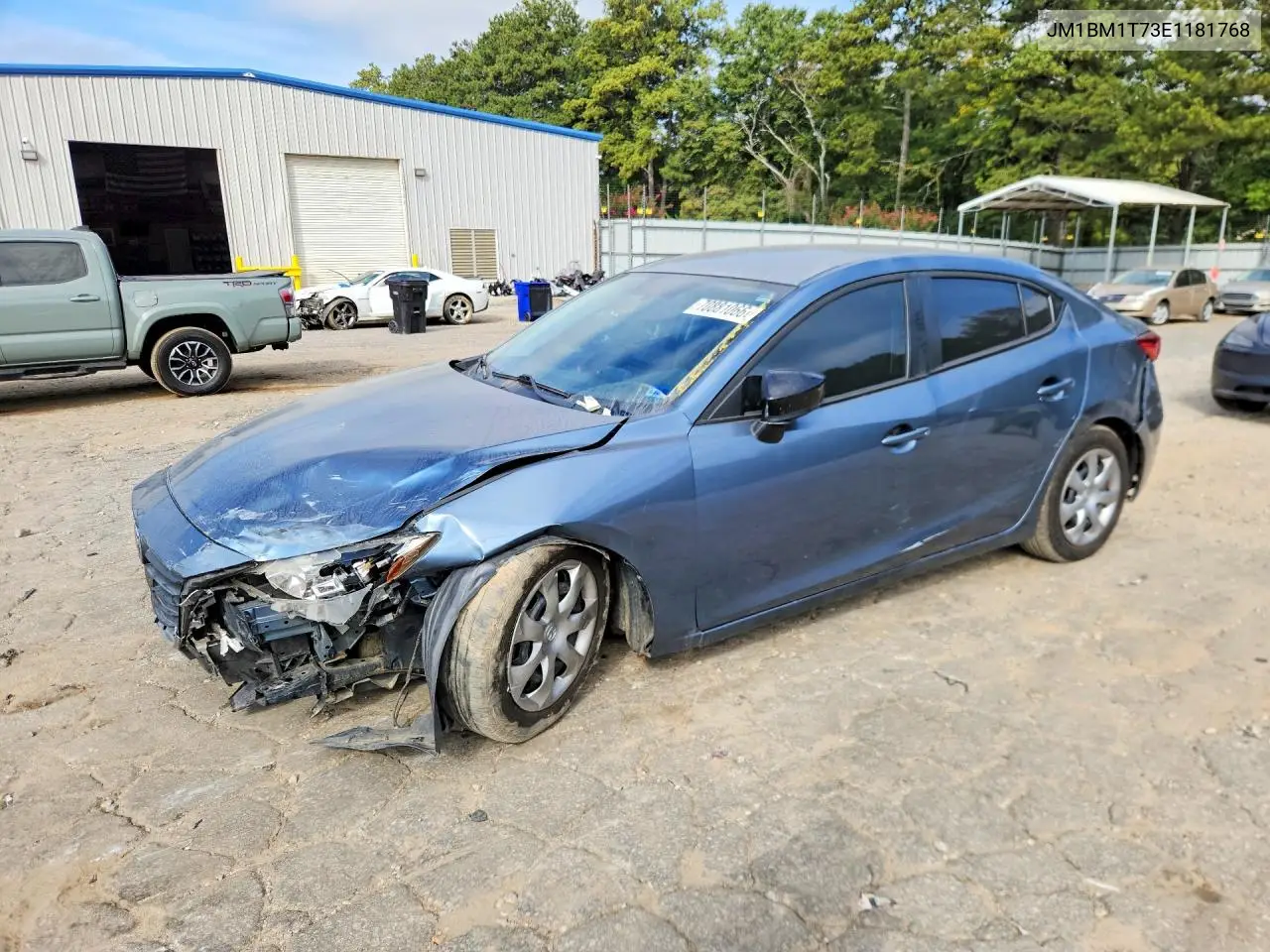 MAZDA 3 2014, VIN JM1BM1T73E1181768