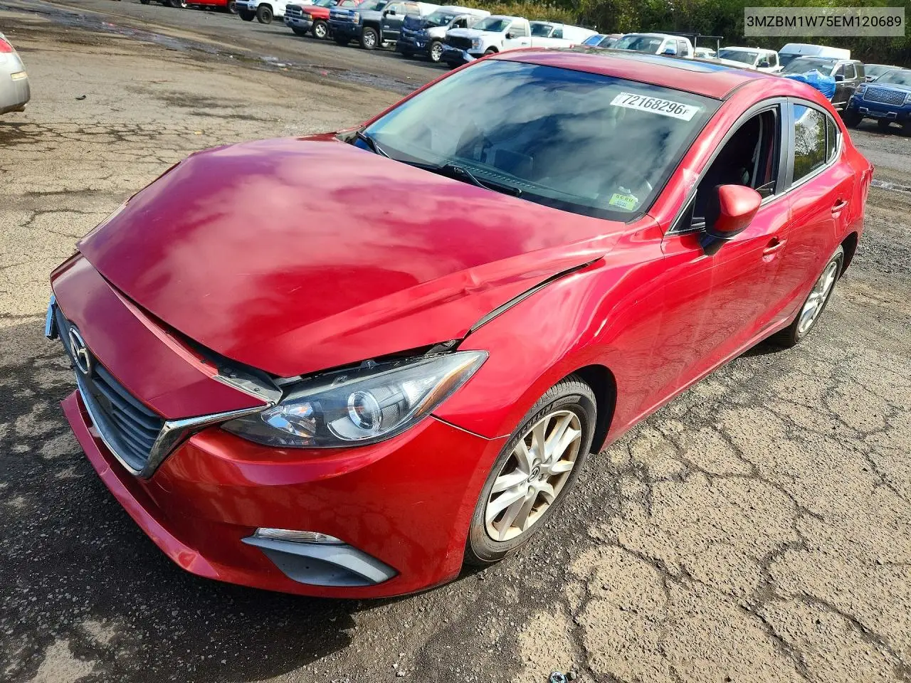 MAZDA 3 2014, VIN 3MZBM1W75EM120689