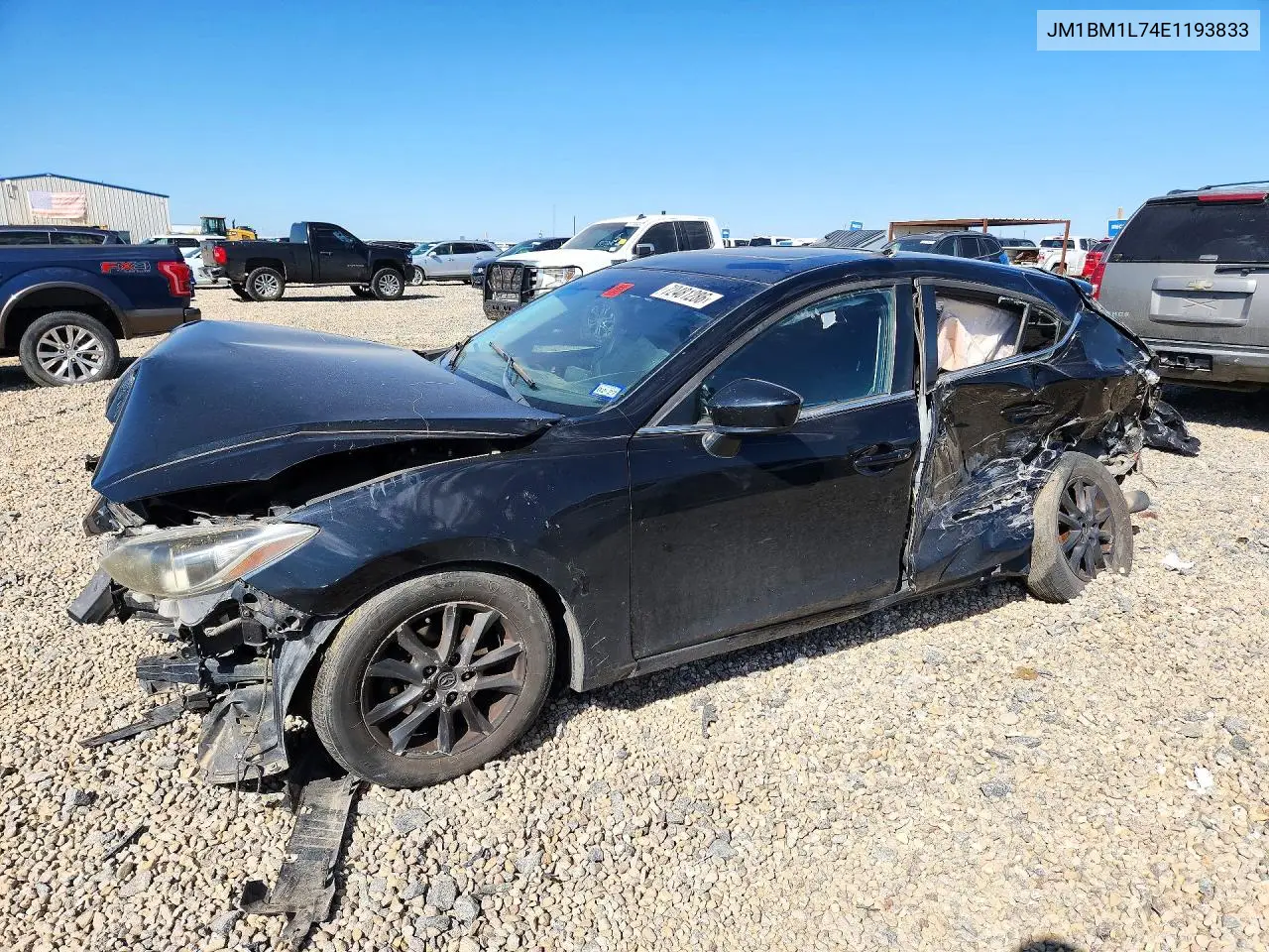 MAZDA 3 2014, VIN JM1BM1L74E1193833