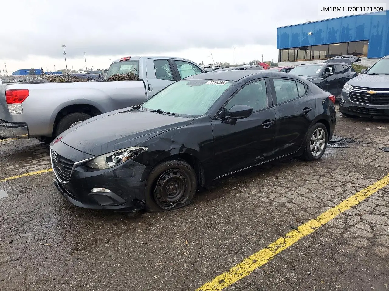MAZDA 3 2014, VIN JM1BM1U70E1121509