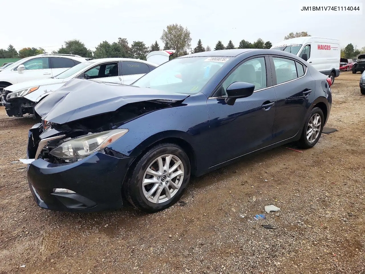 MAZDA 3 2014, VIN JM1BM1V74E1114044