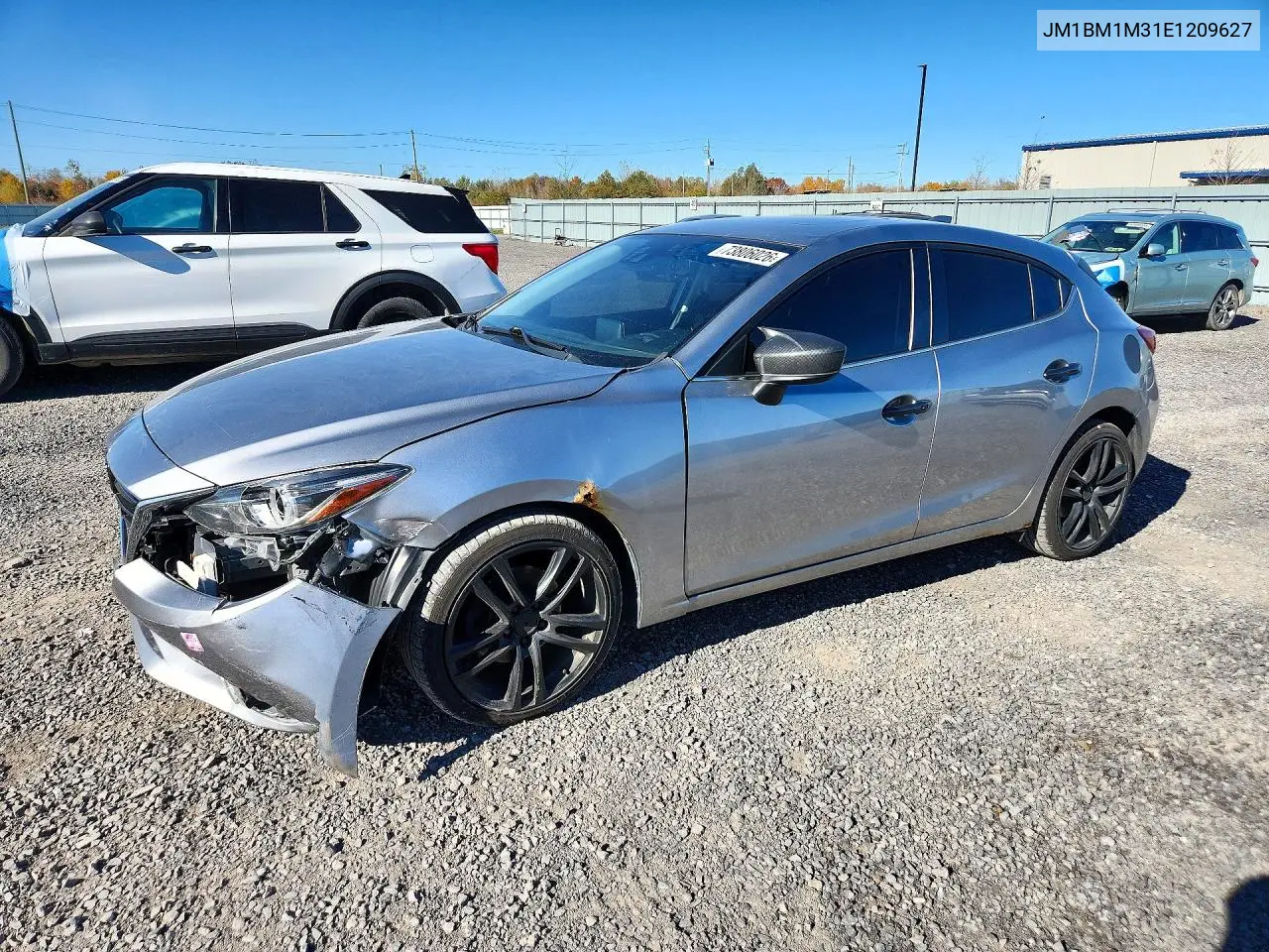 MAZDA 3 2014, VIN JM1BM1M31E1209627
