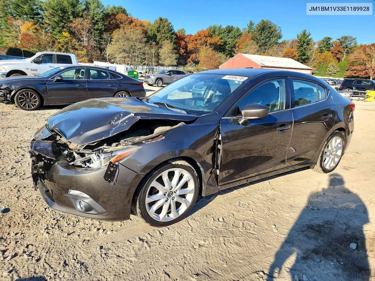 MAZDA 3 2014, VIN JM1BM1V33E1189928