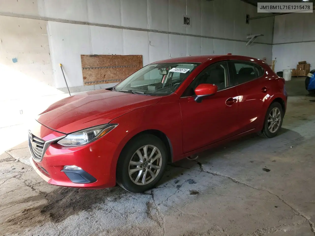 MAZDA 3 2014, VIN JM1BM1L71E1215478