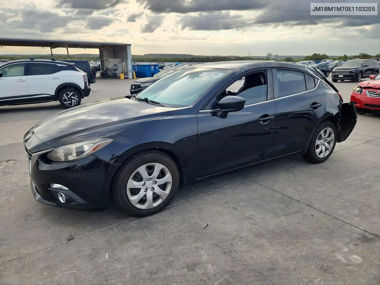 MAZDA 3 2014, VIN JM1BM1M70E1103205
