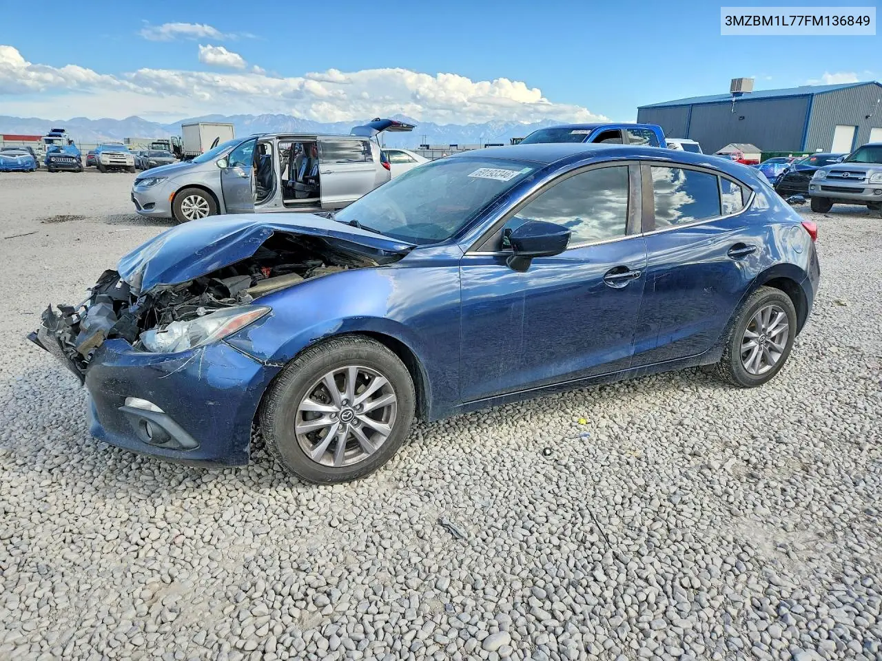 MAZDA 3 2015, VIN 3MZBM1L77FM136849
