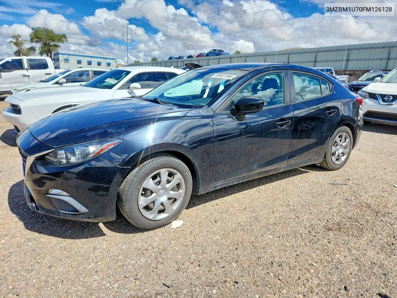 MAZDA 3 2015, VIN 3MZBM1U70FM126128