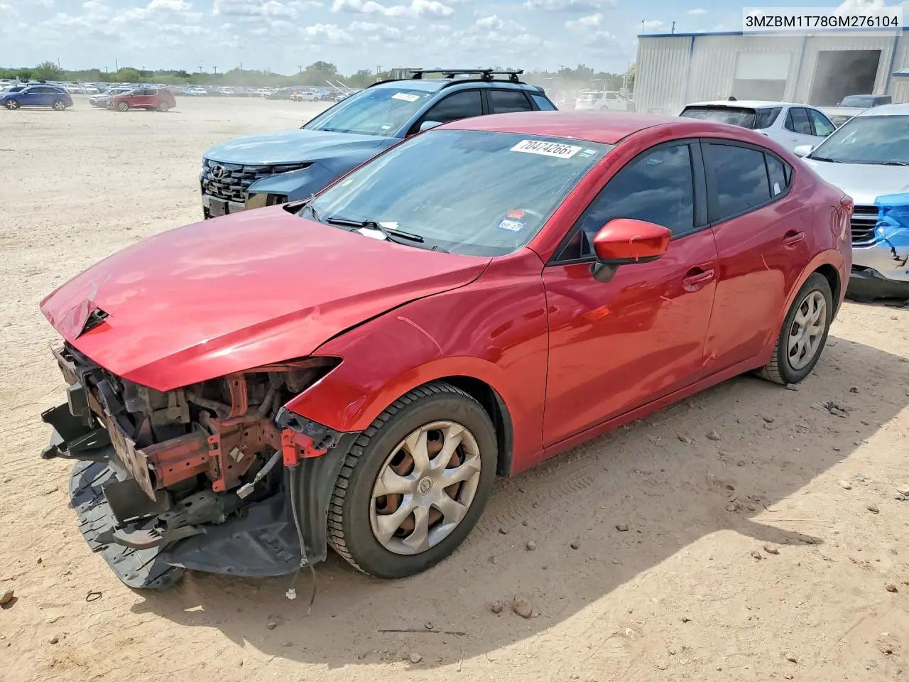MAZDA 3 2016, VIN 3MZBM1T78GM276104