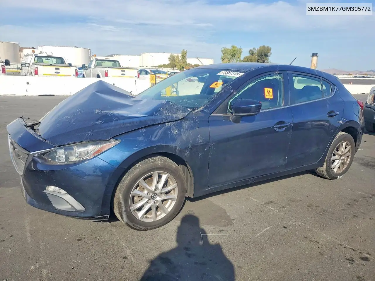 MAZDA 3 2016, VIN 3MZBM1K77GM305772
