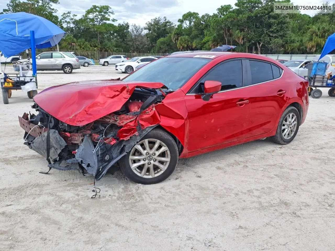 MAZDA 3 2016, VIN 3MZBM1U75GM244810