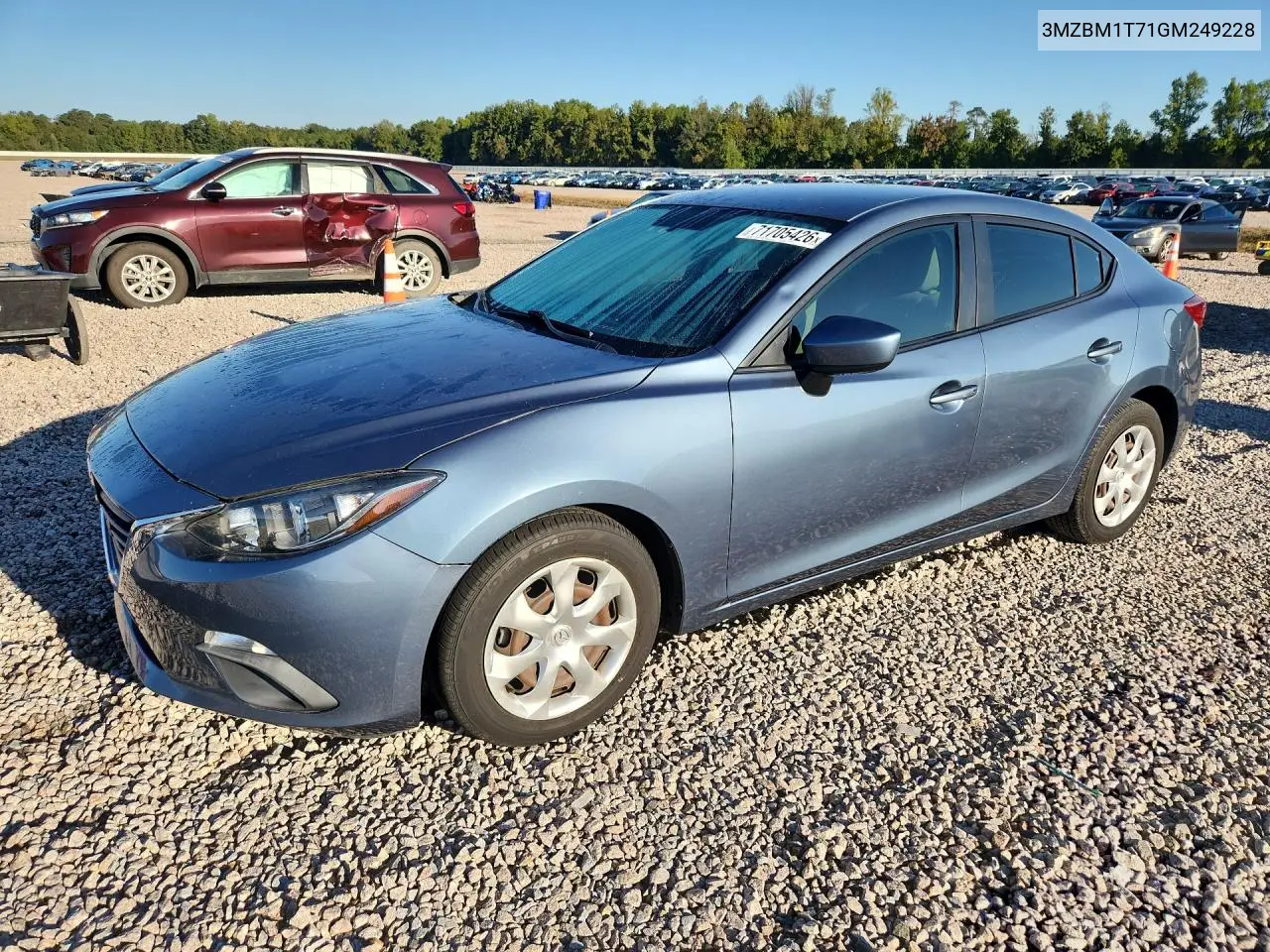 MAZDA 3 2016, VIN 3MZBM1T71GM249228