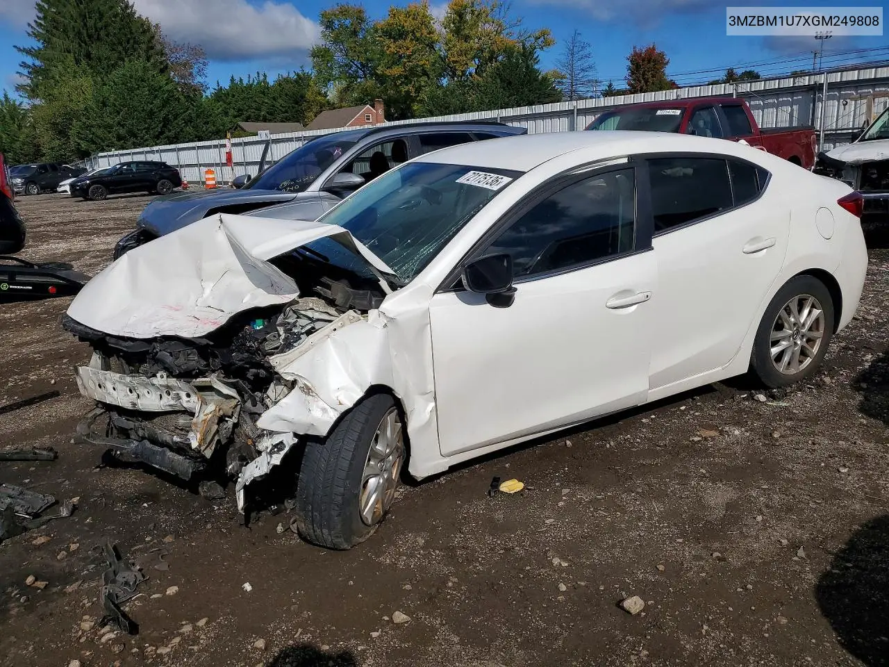 MAZDA 3 2016, VIN 3MZBM1U7XGM249808